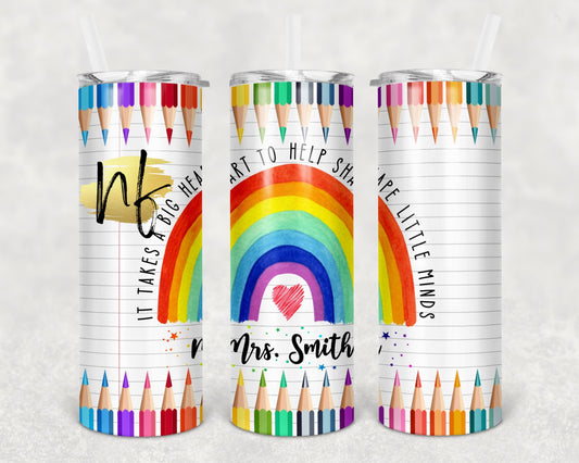 Teacher Rainbow Paper Customized