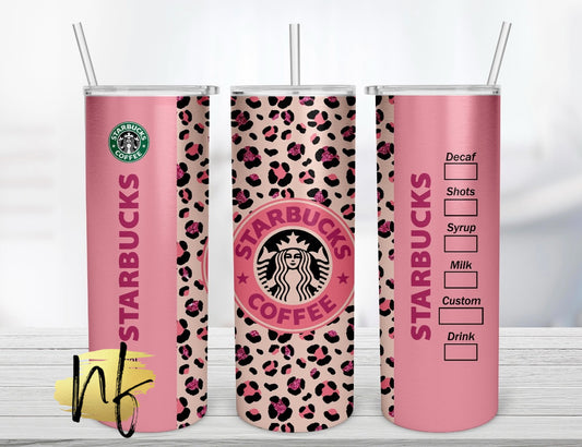 Pink Leopard Coffee Lover Tumbler