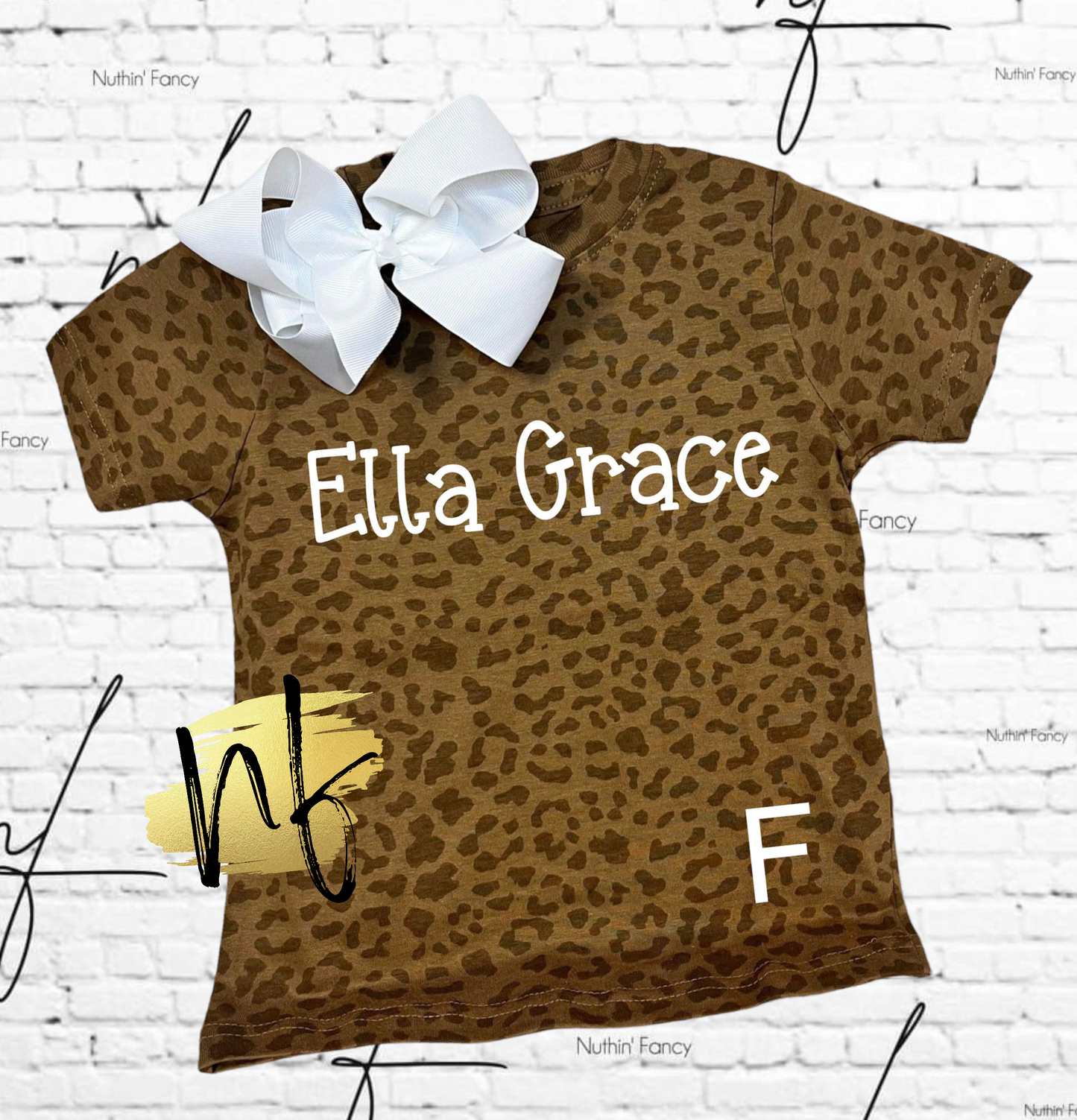 Leopard Name Tee