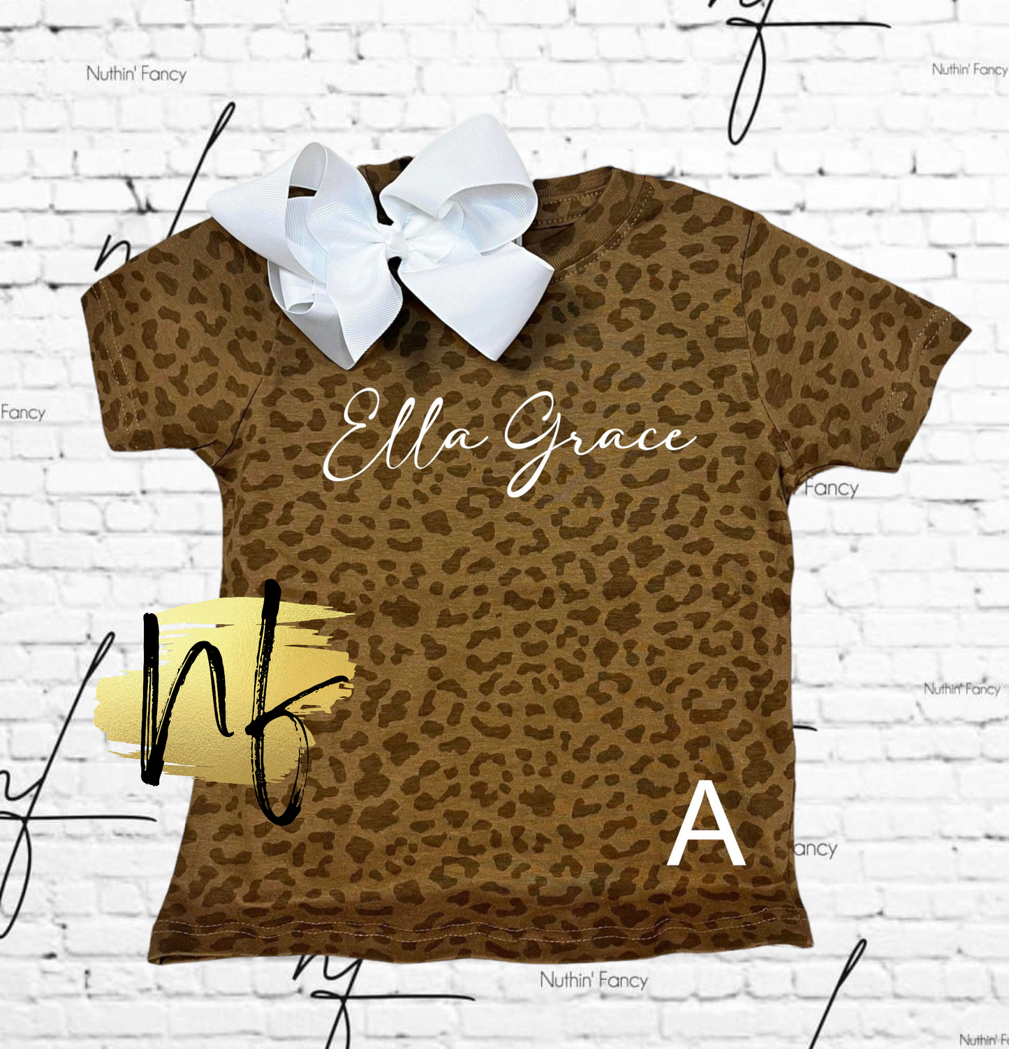 Leopard Name Tee