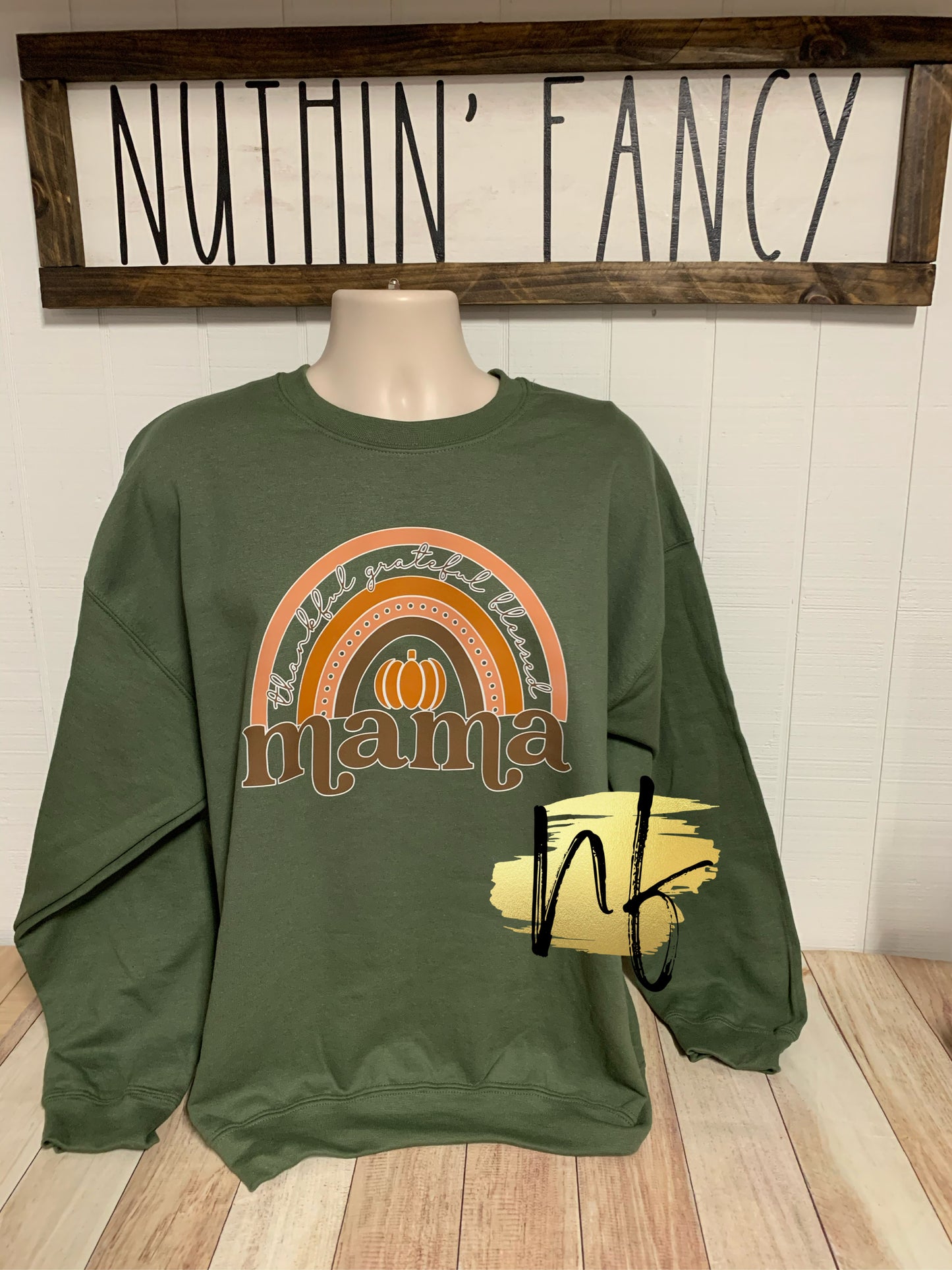 Fall Mama Rainbow Sweatshirt