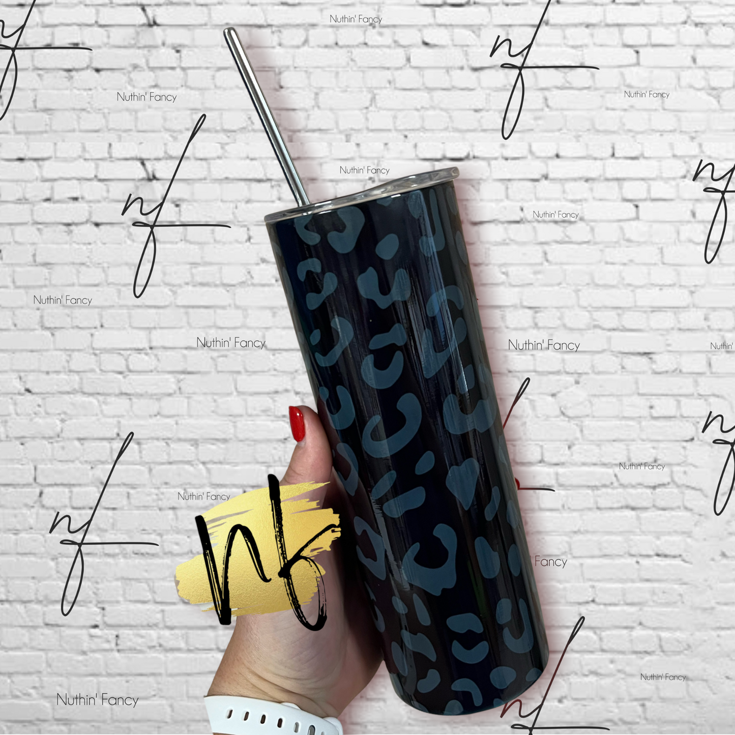 Blackout Leopard Tumbler