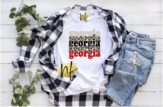 G Repeat with Leopard Tee