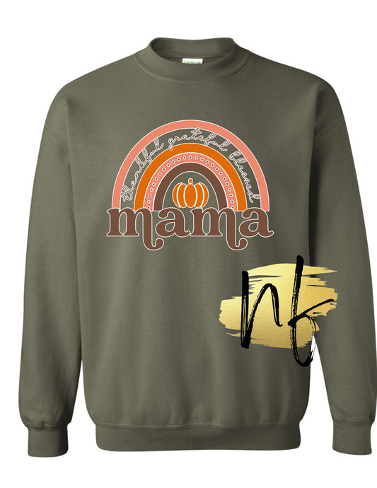 Fall Mama Rainbow Sweatshirt