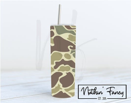 Old School Camo 20 oz Tumbler